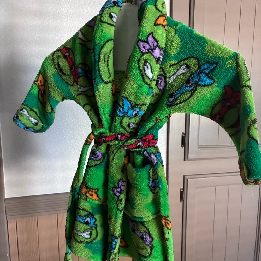 Nickelodeon Green Ninja Turtle Robe 2T